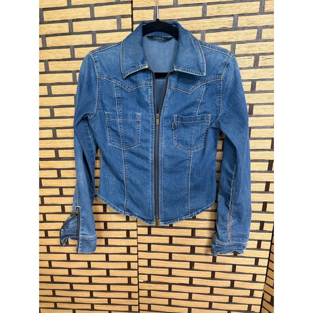 Express‎ Denim Zip Up Jacket Size Small
